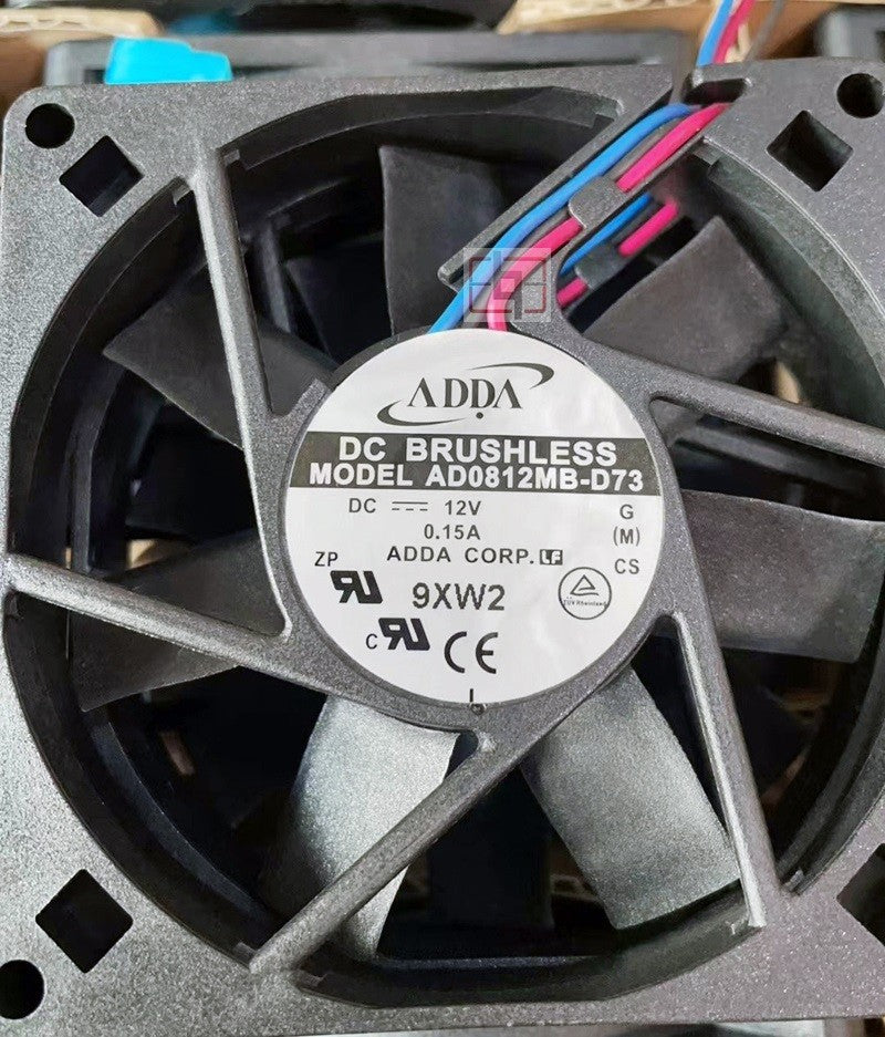 ADDA AD0812MB-D73 12V 0.15A 3wires Cooling Fan ADDA AD0812MB-D73 12V 0.15A 3wires Cooling Fan